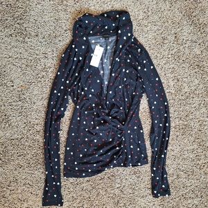 Ann Taylor heart shawl NWT